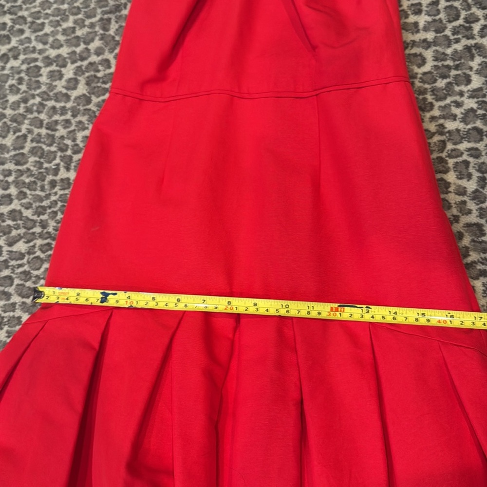 Red Halter High Low Dress jill Stuart gown - Picture 6 of 7